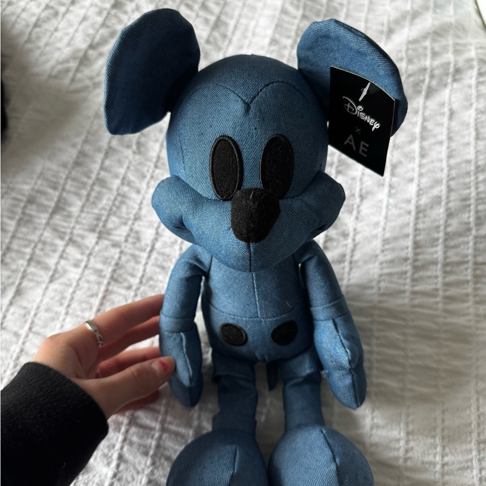 Disney Denim Blue Mickey Mouse plush X American eagle